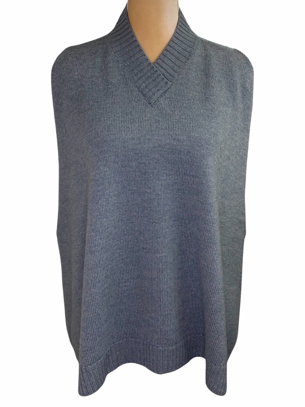 Eskandar Merino Wool Crossover Sweater Vest